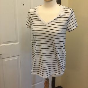 Mossimo Black and White Striped Tee